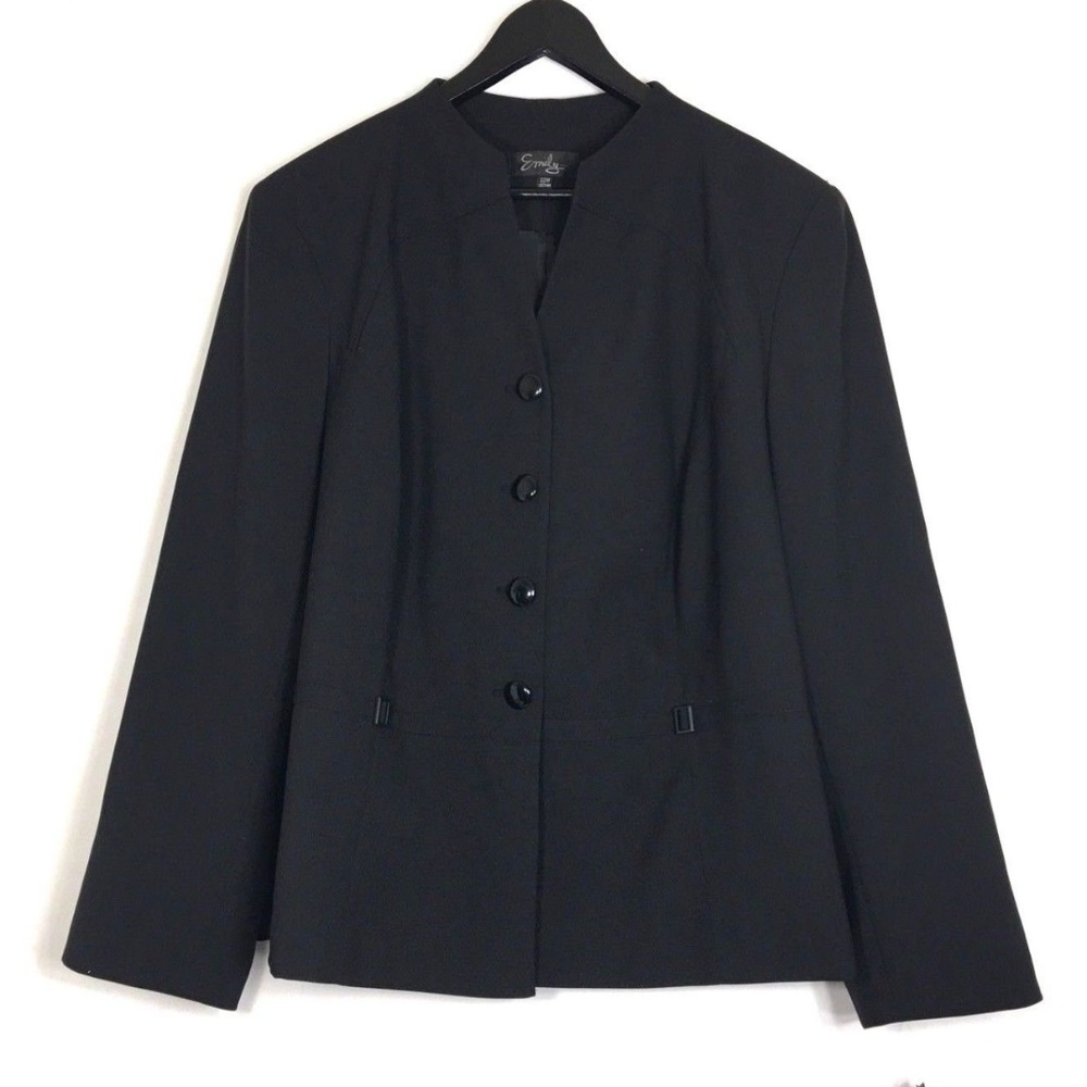 EMILY Lined Career Work Blazer Plus Size 22W
